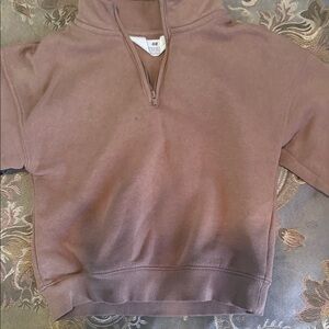H&M Mauve Half-Zip Pullover